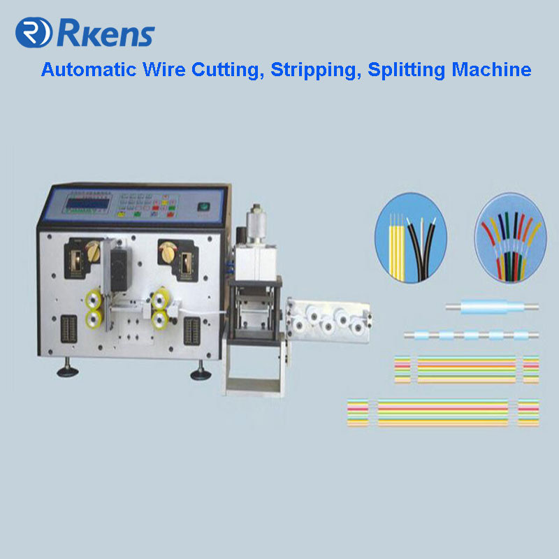 Automatic Flat ribbon cable cutting, stripping and splitting machine