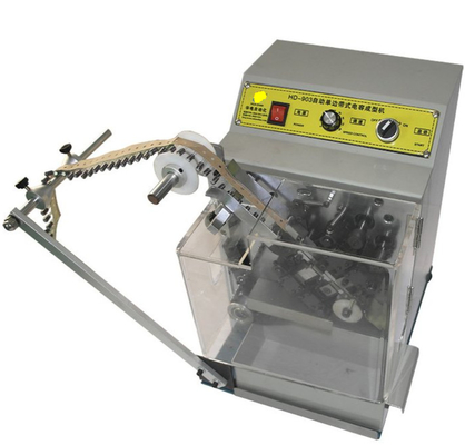 China Automatic Single-side Tape Capacitor Forming Machine Taped Electrolytic Capacitor LED Bends 90 Degrees supplier