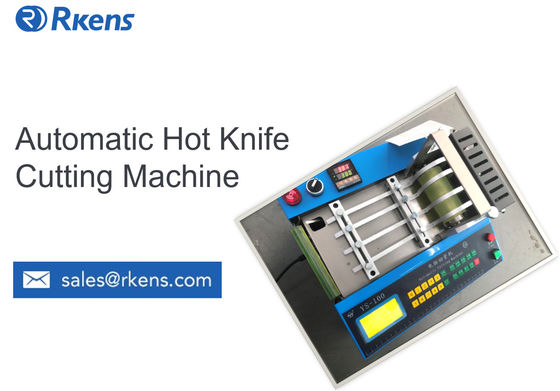 China Automatic hot knife machine for cutting nylon webbing with melting blade supplier