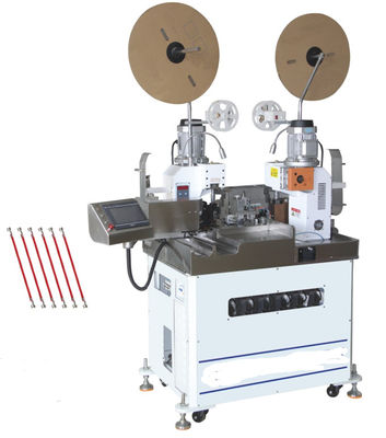 China Automatic Sevo Motor Double-Ends Crimping Machine With Cutting Stripping supplier