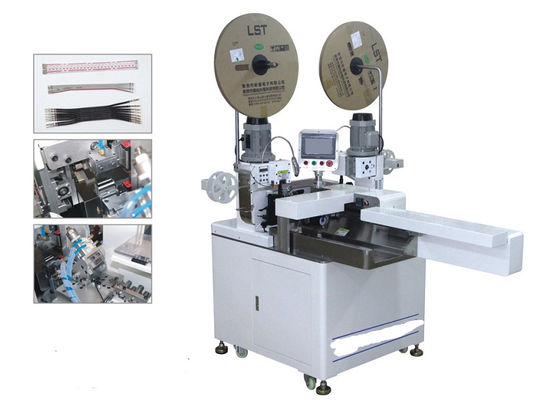China Automatic Flat Ribbon Cable And Electric Wire Double-End Terminal Pressing Machine supplier